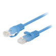 Lanberg Patchcord CAT.6 UTP 0.5M fluke passed 10-pack, Blue PCU6-20CC-0050-B