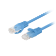 Lanberg Patchcord CAT.6 UTP 1M fluke passed 10-pack, Blue PCU6-20CC-0100-B