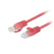 Lanberg Patchcord CAT.6 UTP 0.25M fluke passed 10-pack, Red PCU6-20CC-0025-R