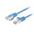Lanberg Patchcord CAT.6 FTP 0.5M fluke passed 10-pack, Blue PCF6-20CC-0050-B