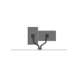 Benq Ergo Dual Monitor Arm BDL01 Rotation, Tilt 17-35 "