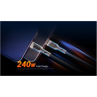 Aten 240W USB-C to USB-C Braided Charging Cable, 1 m 2L-3101P240 USB-C to USB-C