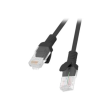 Lanberg Patchcord CAT.5E UTP 0.25M fluke passed 10-pack, Black PCU5-20CC-0025-BK