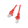 Lanberg Patchcord CAT.5E UTP 0.25M fluke passed 10-pack, Red PCU5-20CC-0025-R