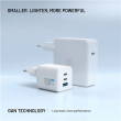 Fixed GaN Network Charger Mini with 2xUSB-C and USB output, PD support, 100 W, white FIXCG100M-2C1A-WH