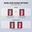 AXAGON USB-C 20Gbps docking station for 2× M.2 NVMe SSD with disk cloning function without PC ADSA-M2C22L