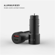 Fixed USB-C/USB-A Car Charger, 63W, PD 3.0
