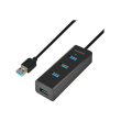 AXAGON HUE-S2BL USB3.0 CHARGING hub