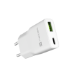 Natec Ribera USB Charger Gan Slim USB 1X USB-A + 1X USB-C 20W NUC-2376