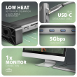 AXAGON USB-C 5Gbps LONGER 9in1 hub HMC-10HLS
