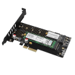 AXAGON PCIe NVMe with SATA M.2 adapter PCEM2-DC