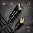 AXAGON MINI DP to HDMI cable, 1.8 m, 4K/30Hz RVDM-HI14C2 1.8 m