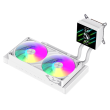 Gamemax CPU Liquid Cooler GLACIER 240 LCD WH Intel, AMD