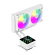 Gamemax CPU Liquid Cooler GLACIER 240 LCD WH Intel, AMD