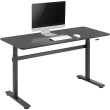LogiLink Manually adjustable sit-stand desk, 700–1170 mm, black