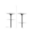 Neomounts CL35-340BL12 Monitor/TV mount Ceiling Adjustable Height, Rotate, Tilt, Swivel 23-42 "