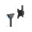 Neomounts CL35-340BL12 Monitor/TV mount Ceiling Adjustable Height, Rotate, Tilt, Swivel 23-42 "