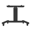 Neomounts Floor stand PLASMA-M2500TBLACK TV trolley Adjustable Height, Tilt