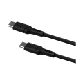 Fixed Liquid Silicone Cable USB-C/USB-C FIXDLS-CC05-BK