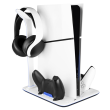 Fixed Multifunctional Station for PlayStation 5 (Slim) with Fans and Charging for two DualSense Cont