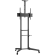 Goobay Floor stand | 59508 TV Presentation Stand Pro (Size L) | Adjustable Height