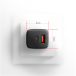 AXAGON Sil wallcharger 2x port (USB-A + USB-C)