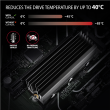 AXAGON Passive aluminum heatsink for single-sided and double-sided M.2 SSD disks