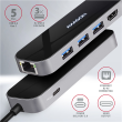 AXAGON SuperSpeed USB-C COMBO 6in1 Hub | HMC-6GL