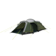 Outwell Two Room Tunnel Tent | Earth 3 Plus | 3 person(s) | Green