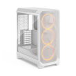 Fractal Design Meshify 3 | White RGB TG Clear Tint | Mid-Tower | Power supply included No | ATX