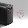 AXAGON GaN wallcharger 2x port (USB-A + USB-C)