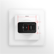 AXAGON Dual wallcharger 240V/2x USB port QC3.0/AFC/FCP and 5V-1.2A
