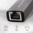 AXAGON ADE-TR Compact aluminum USB 3.2 Gen 1 Gigabit Ethernet 10/100/1000Mbit adapter with automatic