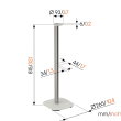 Vogels Floor stand | SFS 4113 Sonos speaker stand for Era 100 | Maximum weight (capacity) 2 kg | Whi