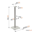 Vogels Floor stand | SFS 4133 Sonos speaker stand for Era 300 | Maximum weight (capacity) 4.5 kg | W