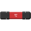 Silicon Power DS72 | 1000 GB | USB Type-A/USB Type-C 3.2 Gen 2 | Red