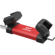 Silicon Power DS72 | 250 GB | USB Type-A/USB Type-C 3.2 Gen 2 | Red