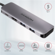 AXAGON SuperSpeed USB-C COMBO 5in1 Hub | HMC-5