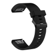 Fixed | Silicone Strap for Garmin QuickFit 20mm | Black