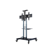 Neomounts Floor stand | NM-M1700BLACK TV trolley | Adjustable Height | 32-75 " | Maximum weight (cap