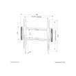 Neomounts Wall mount | WL30-550BL14 TV mount wall | 32-75 " | Maximum weight (capacity) 50 kg | Blac