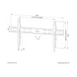 Neomounts Wall mount | WL30S-850BL18 TV mount wall | Adjustable Height | 43-86 " | Maximum weight (c