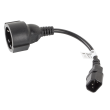 Lanberg | IEC 320 C14 to Schuko Adapter Cable for UPS | CA-C14E-10CC-0018-BK