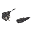 Lanberg | CEE 7/7 to IEC 320 C13 Power Cord | CA-C13C-10CC-0018-BK
