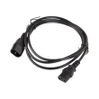 Lanberg | IEC 320 C13 to C14 Cable | CA-C13E-10CC-0018-BK