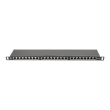 Lanberg | Patch panel 24 port 0.5U 19" CAT.5E FTP with cable organizer shielded | PPS5-0024-B
