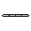 Lanberg | Patch Panel 24 port 1U 19" CAT.6A UTP | PPUA-1024-B | Black