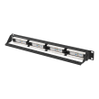 Lanberg | Patch Panel 24 port 1U 19" CAT.6A UTP | PPUA-1024-B | Black