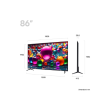 LG TV | 86UA75006LA | 86 | Smart TV | webOS 25 | 4K UHD