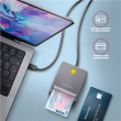 AXAGON USB-C Smart Card FlatReader | CRE-SM3TC